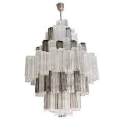 20th Century Italian Eight Tiered Murano Glass Chandeliers by Venini & Zuccheri