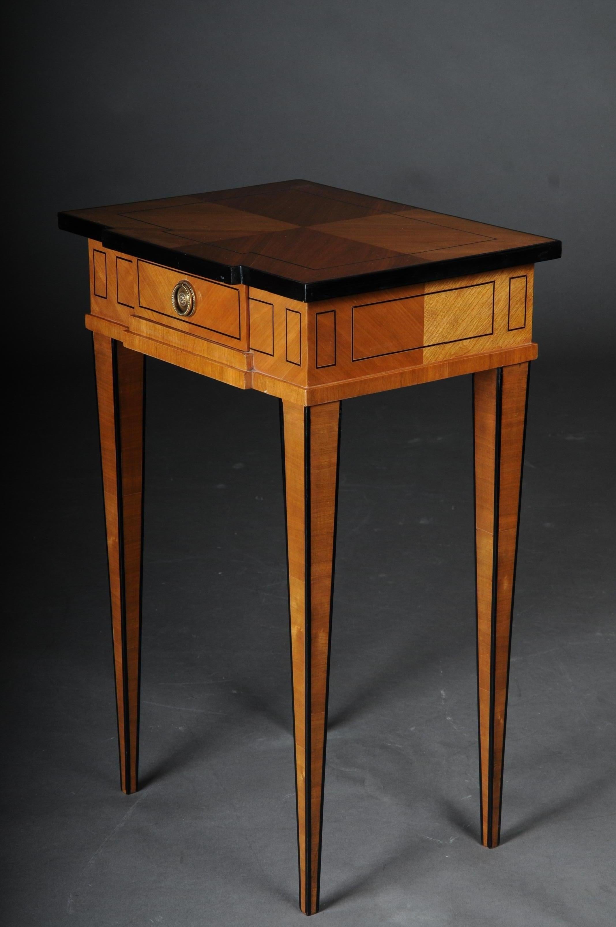20th Century Elegant Side Table in Classicistic Style, Cherrywood For Sale 5