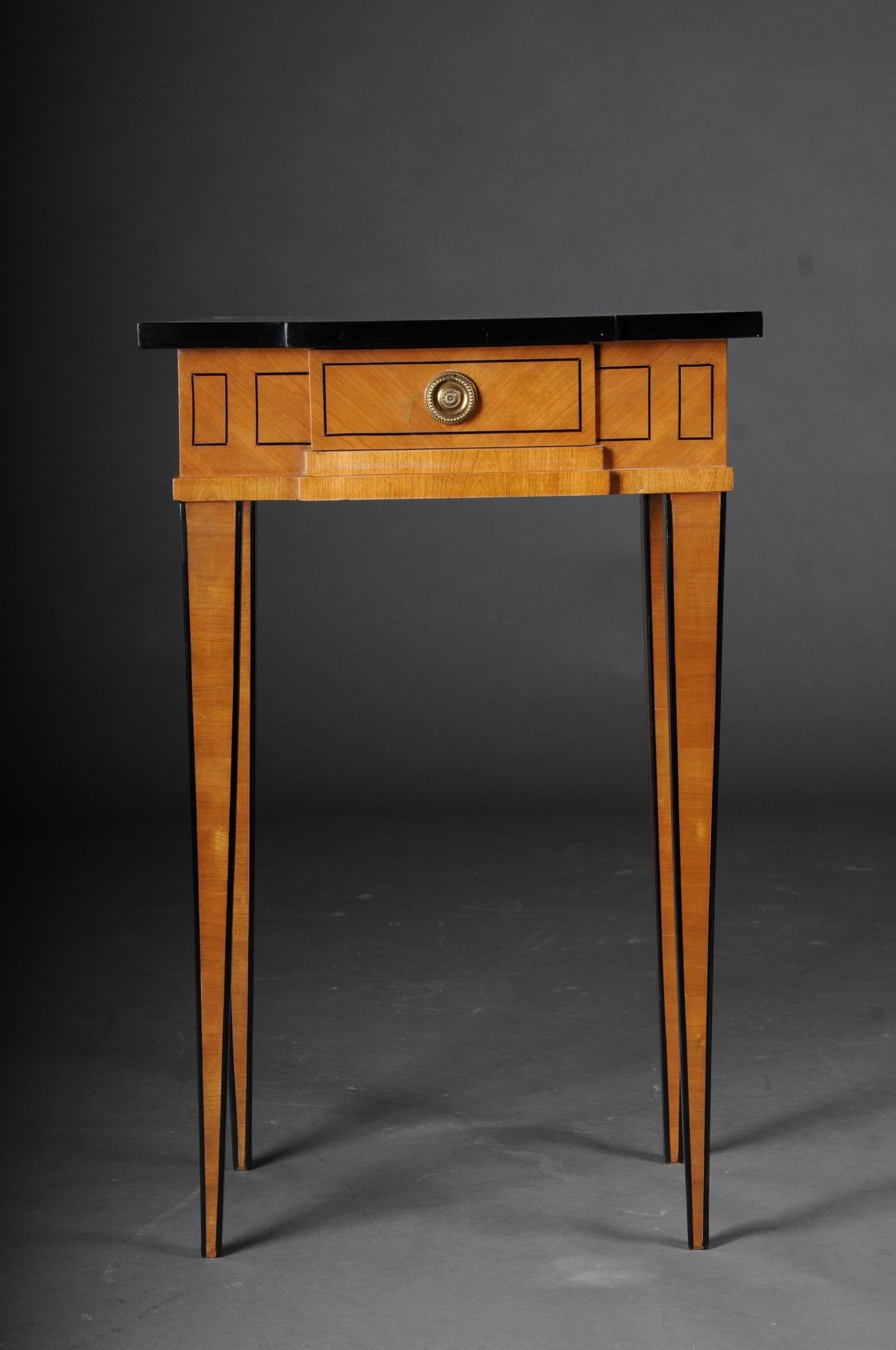 German 20th Century Elegant Side Table in Classicistic Style, Cherrywood For Sale