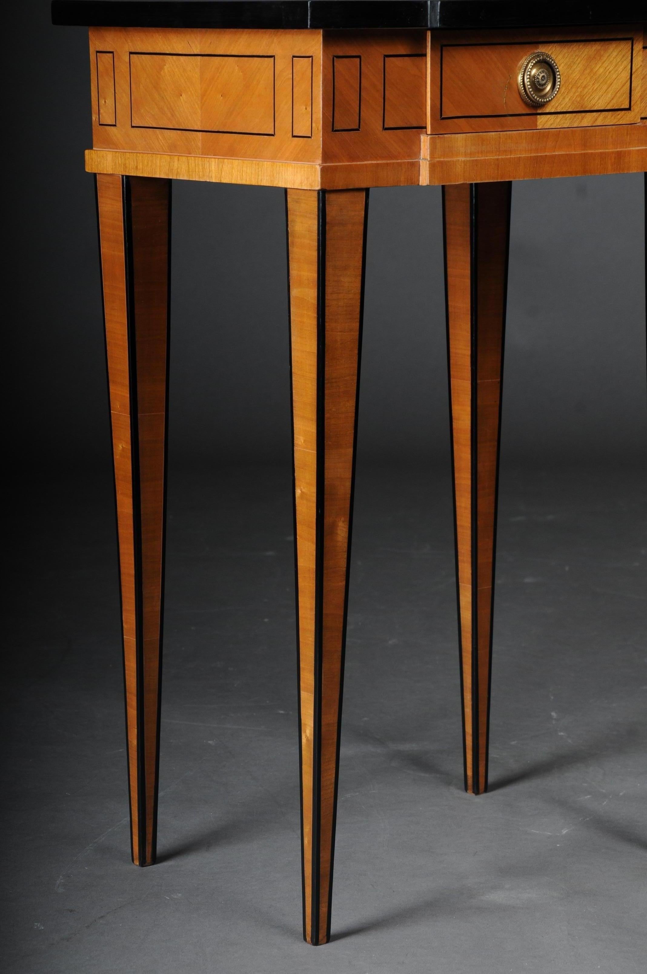 20th Century Elegant Side Table in Classicistic Style, Cherrywood For Sale 1