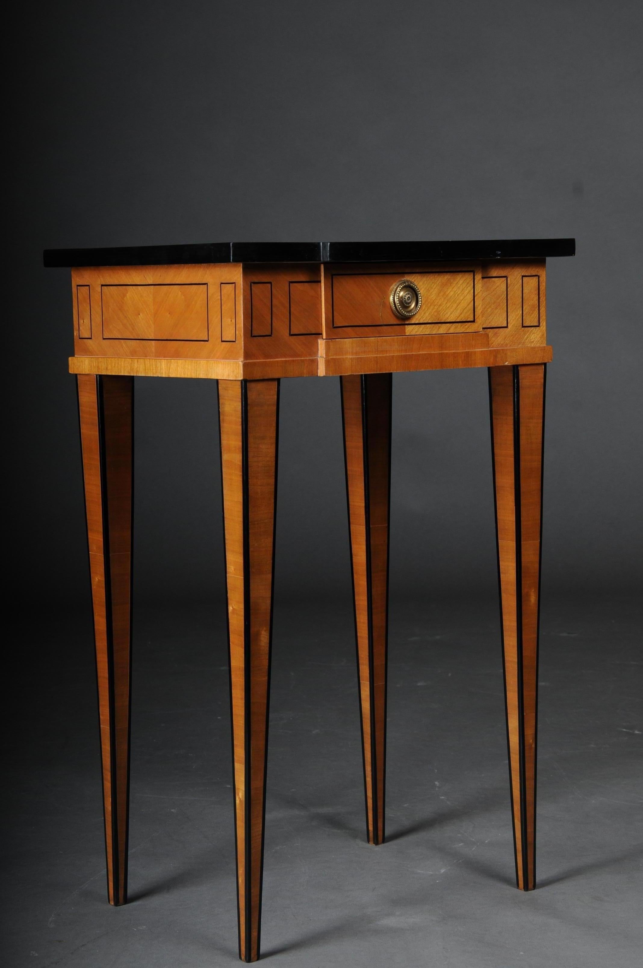 20th Century Elegant Side Table in Classicistic Style, Cherrywood For Sale 2