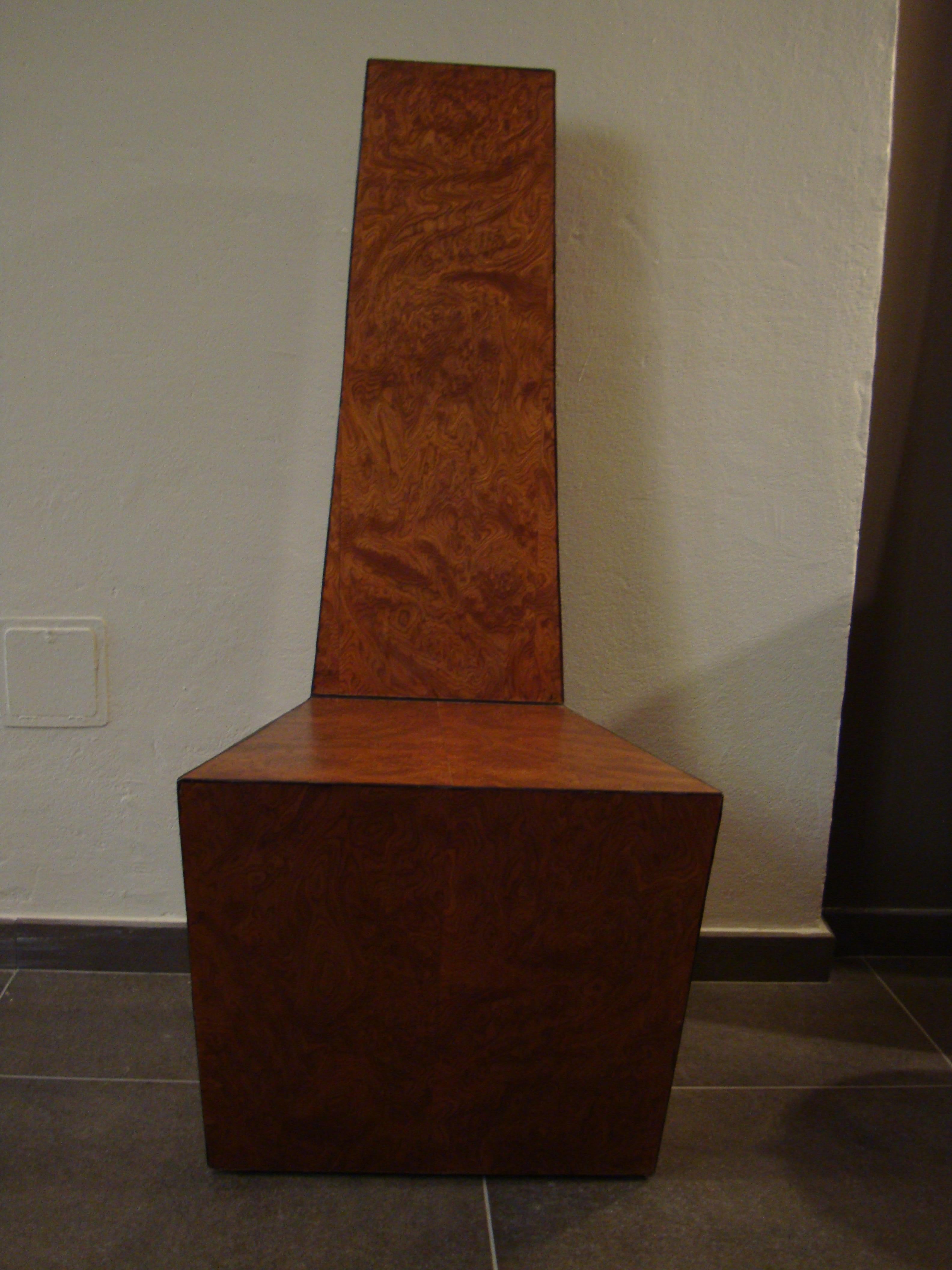 Mid-Century Modern 20th Century Elmwood Root Italian Sculpture Chair For Sale