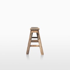 20th Century Bleached Elmwood Bench from China