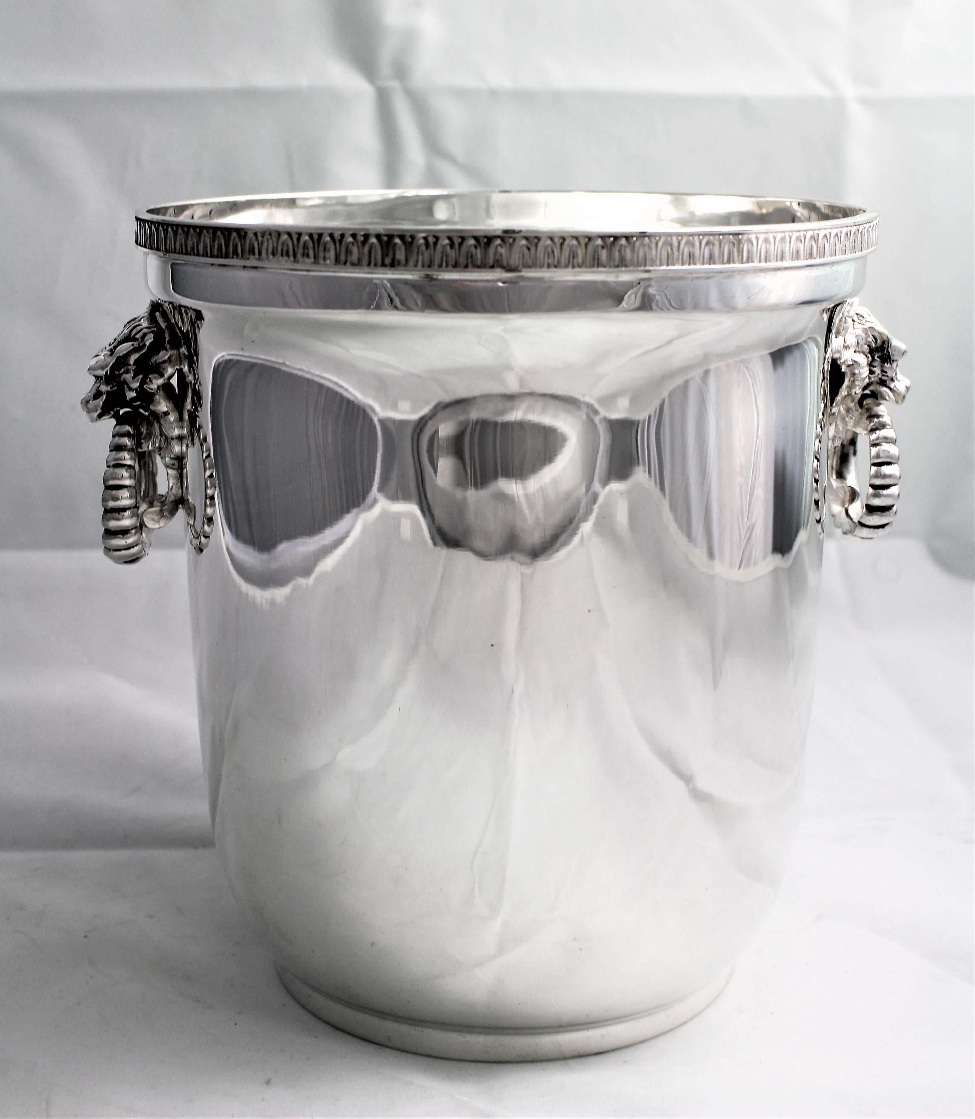 20th Century Empire Silver Wine Cooler Italy, 1950s For Sale 7