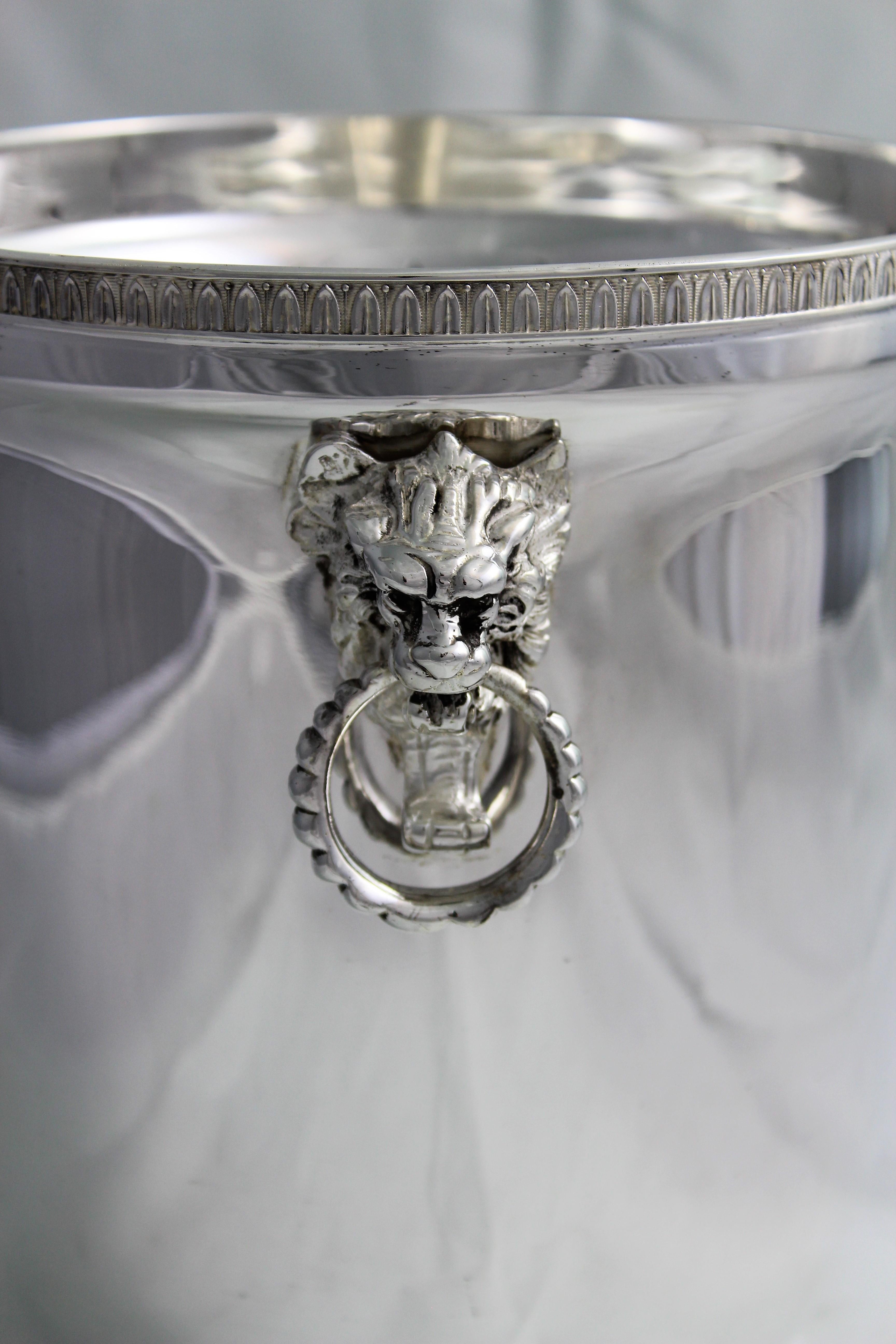 20th Century Empire Silver Wine Cooler Italy, 1950s For Sale 2