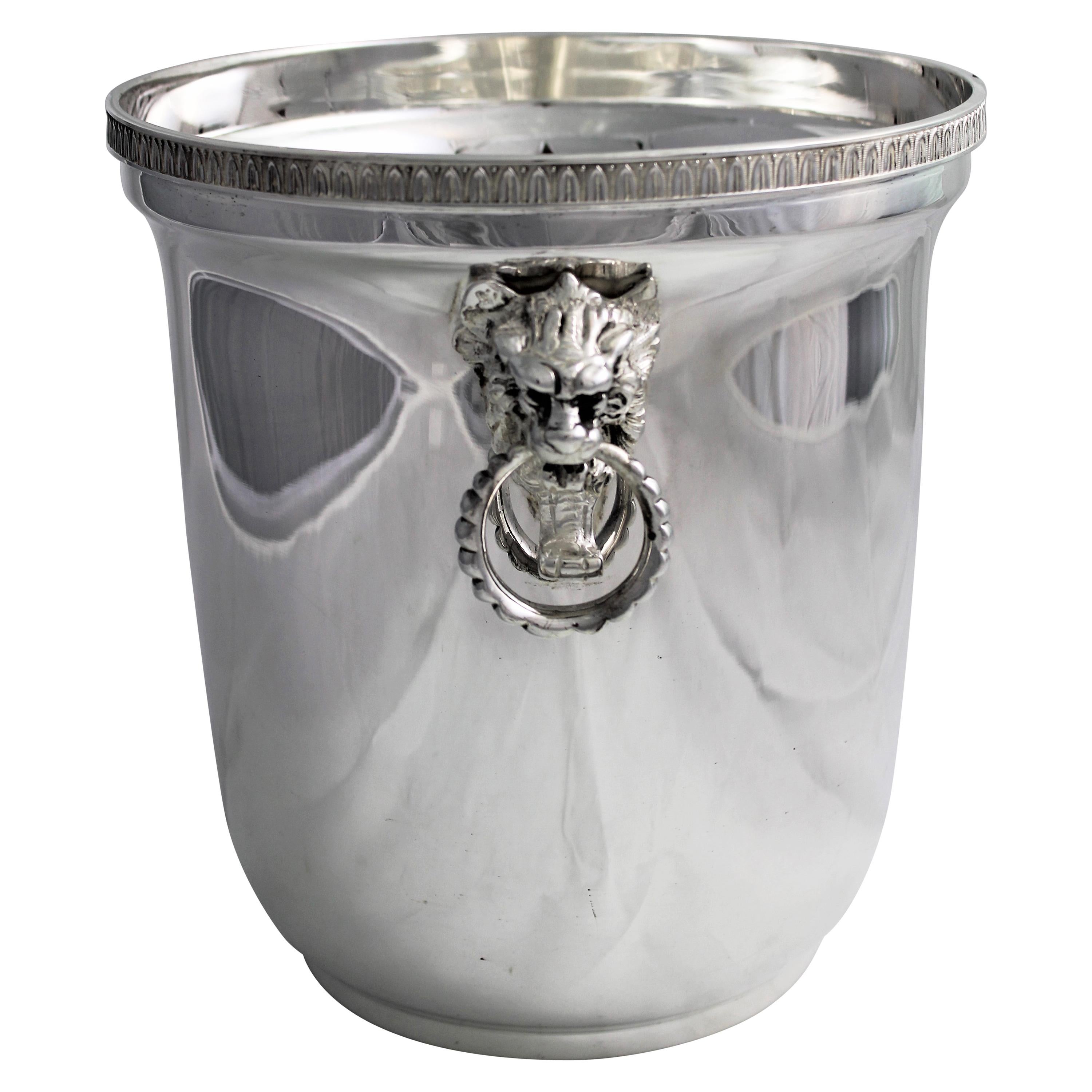 20th Century Empire Silver Wine Cooler Italy, 1950s For Sale