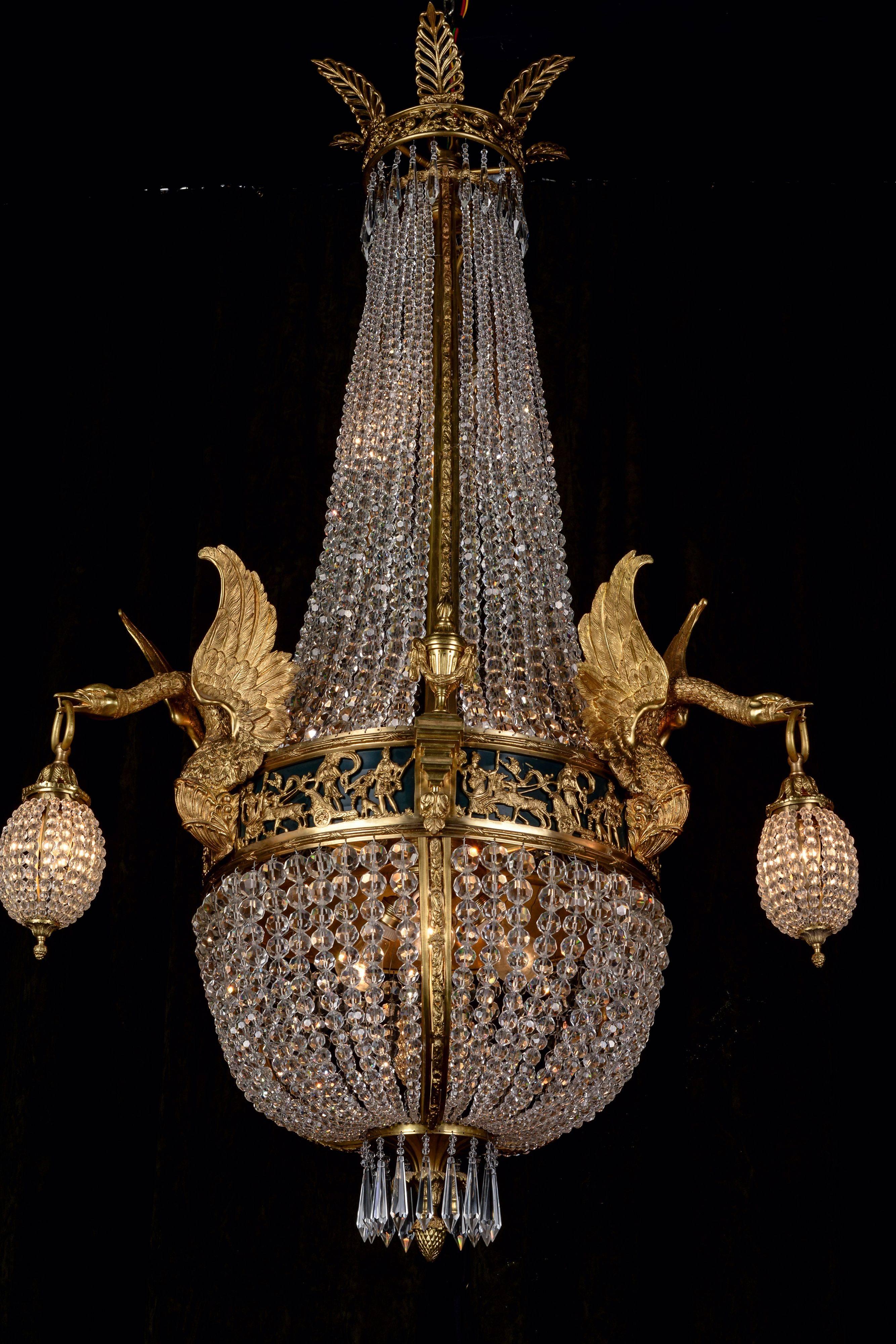 20th Century Empire Style Chandelier Referred to Empress Joséphine For Sale 3