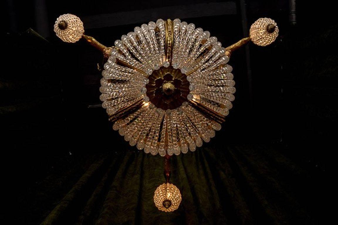 20th Century Empire Style Chandelier Referred to Empress Joséphine For Sale 2