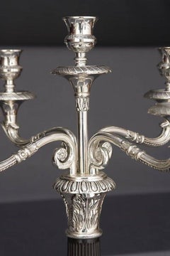 20th Century Empire Style Four Sweeping Arms Candelabra