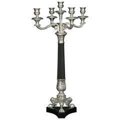 20th Century Empire Style Four Sweeping Arms Candelabra