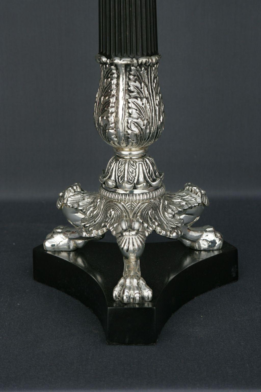 20th Century Empire Style Four Sweeping Arms Candlestick/Candelabra For Sale 3