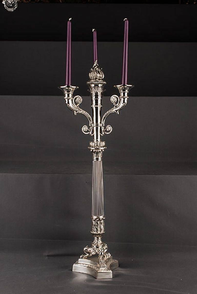 20th Century Empire Style French Candelabra For Sale 5