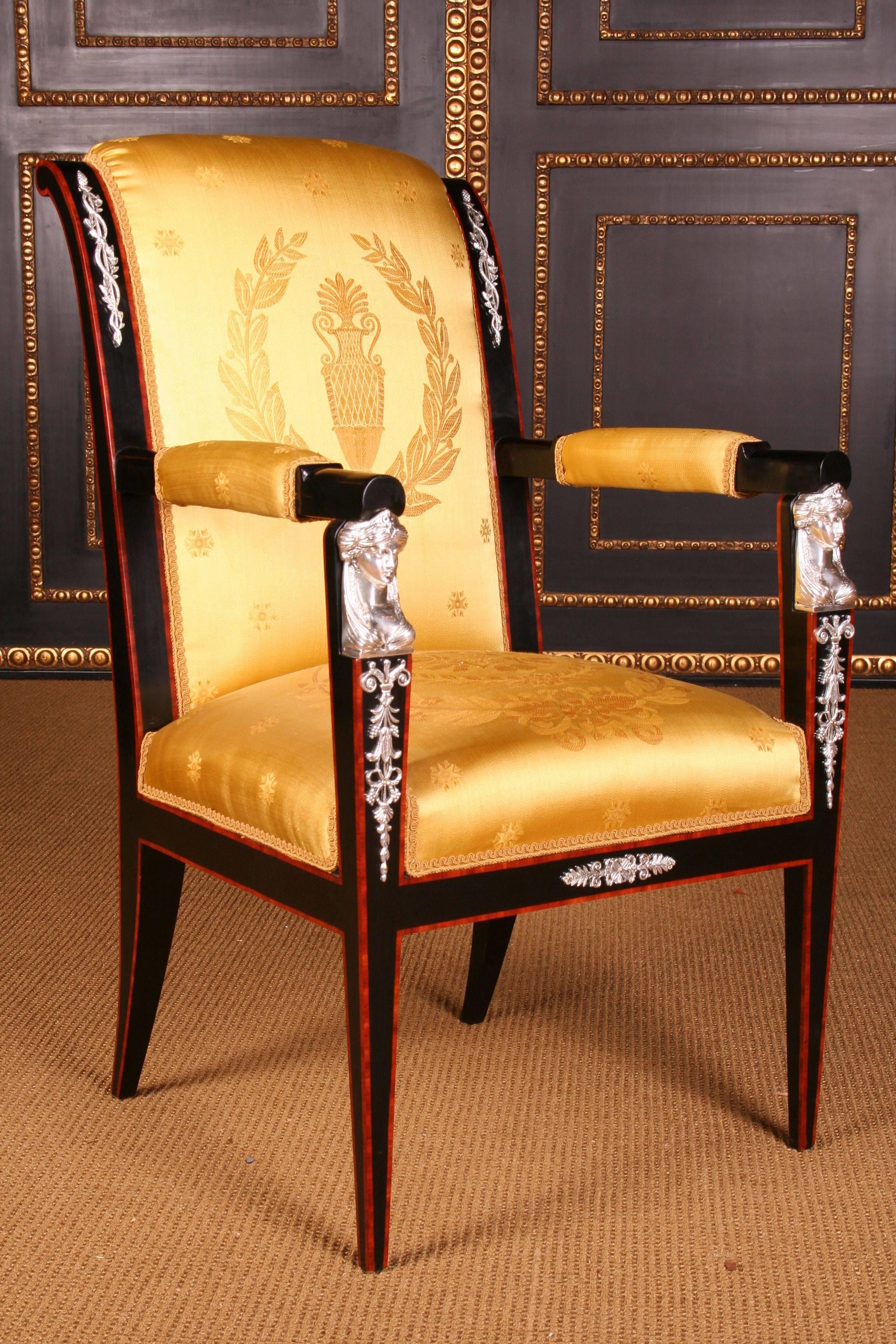 Beech 20th Century Empire Style French Garniture Living Room Sets For Sale