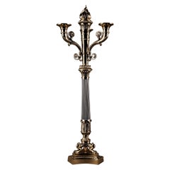 Französische Horn-Kerzenleuchter im Empire-Stil des 20. Jahrhunderts