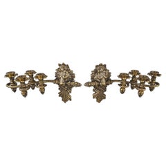 20th Century Empire Style Lion Wall Light