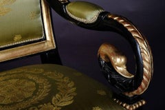 20th Century Empire Style Napoleonic Swan Armchair