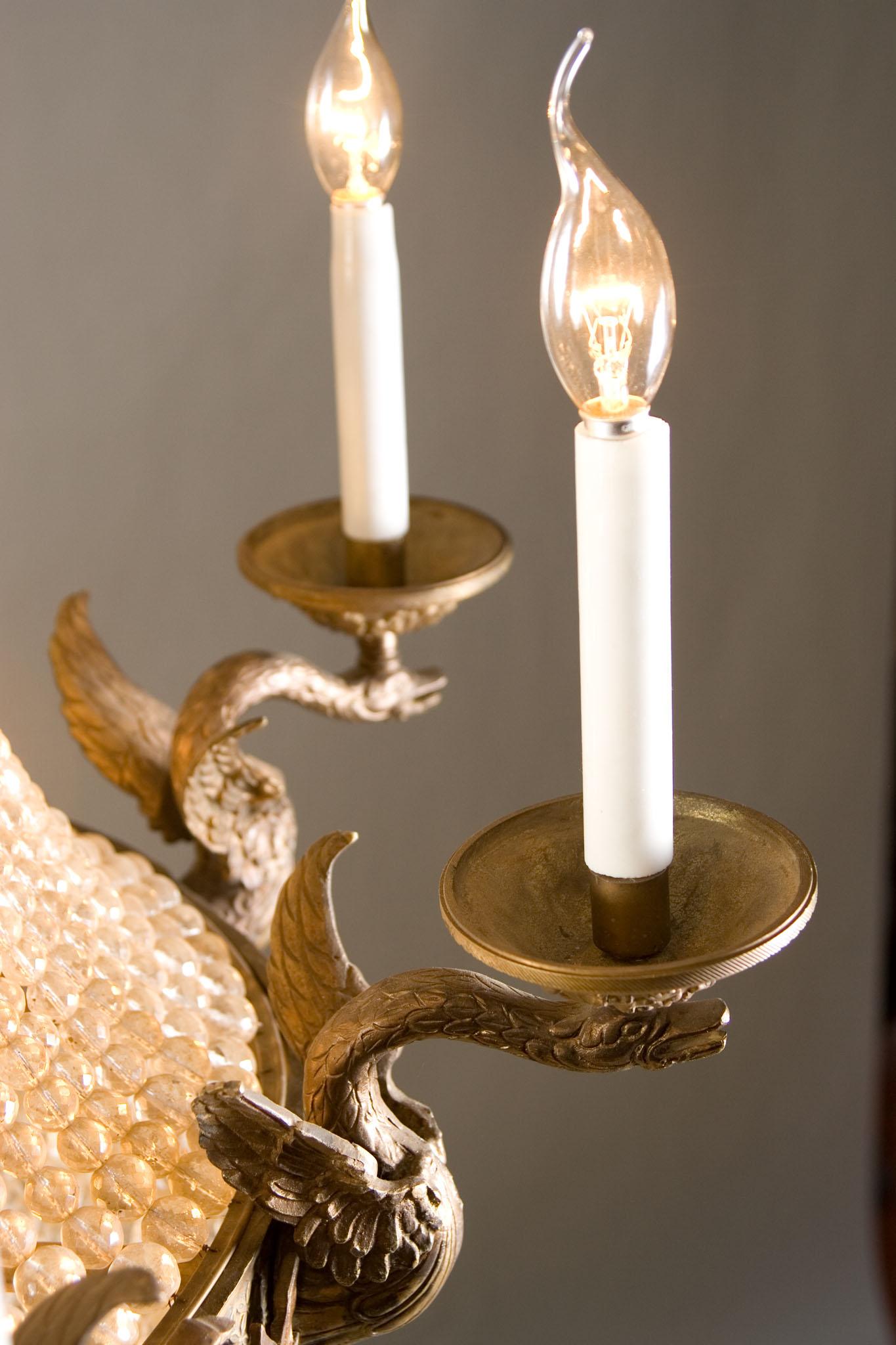 20th Century Empire Style Splendid Chandelier or Candelabra For Sale at