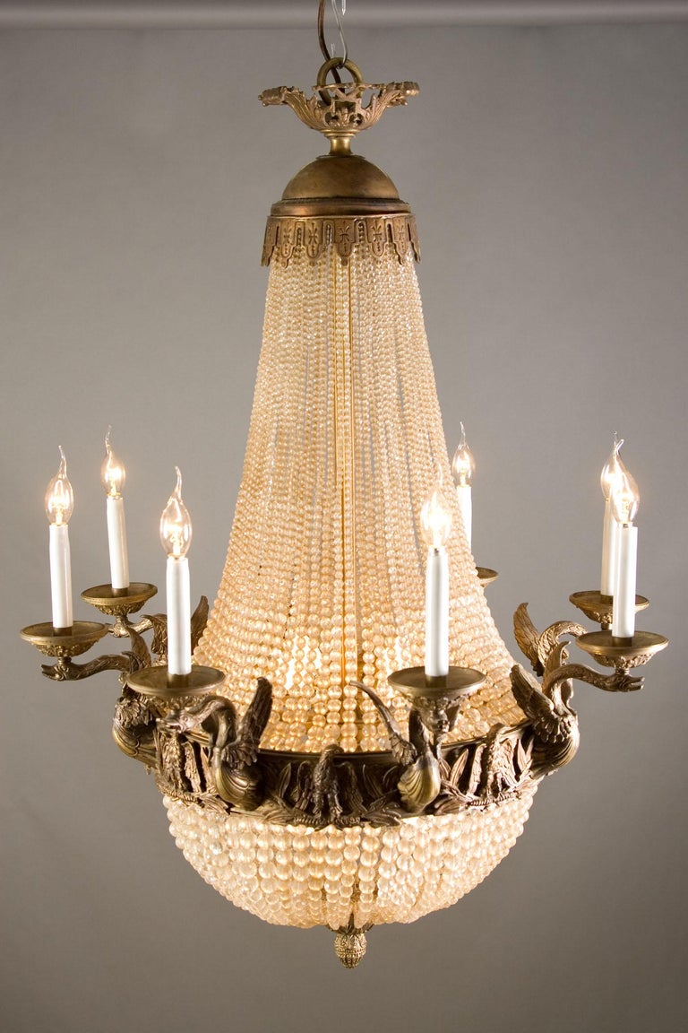 20th Century Empire Style Splendid Chandelier or Candelabra For Sale at