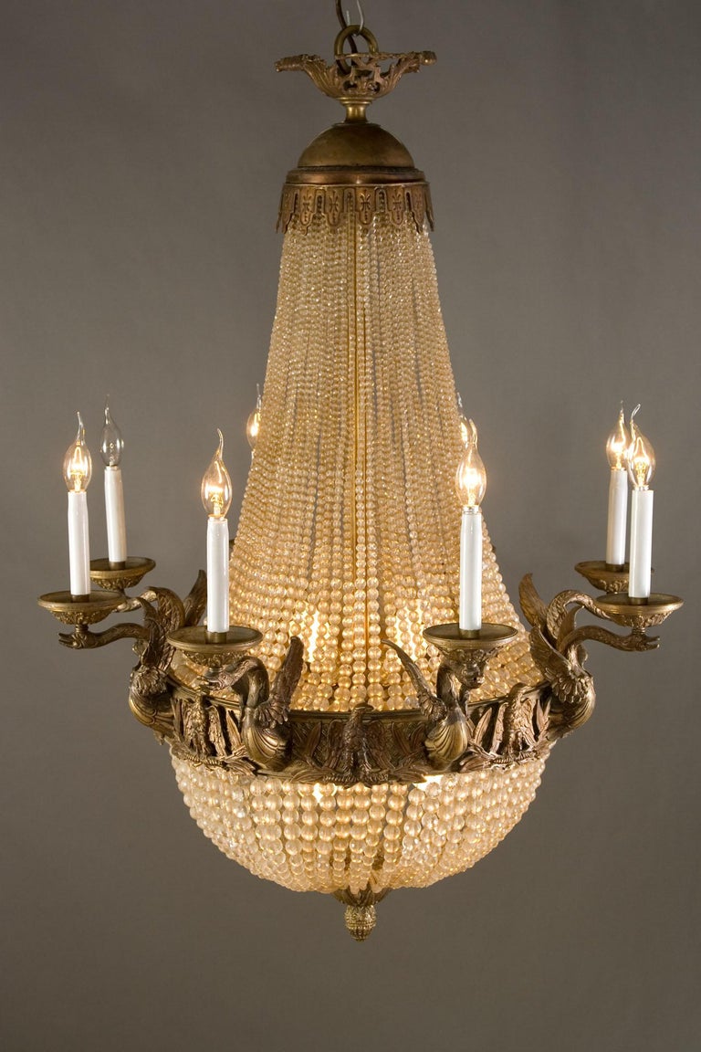 20th Century Empire Style Splendid Chandelier or Candelabra For Sale at