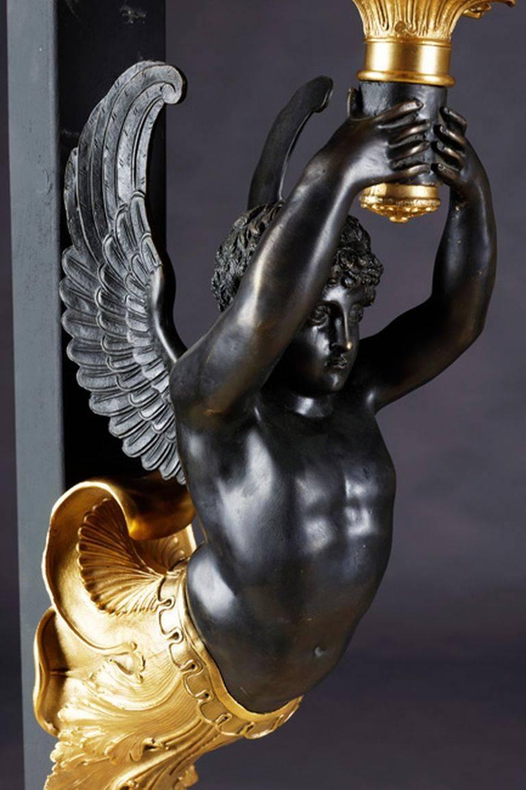 20th Century Empire Style Wall Girdle/Wall Light after Antoine-André Ravrio For Sale 1
