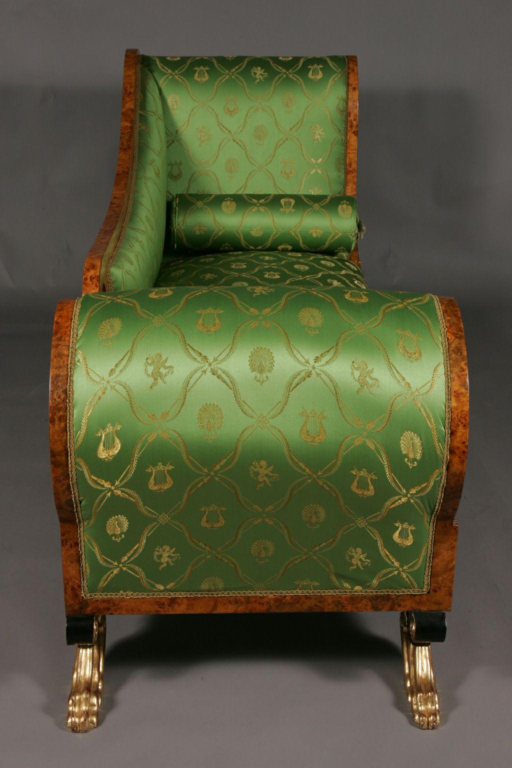 20. Jahrhundert Empire Schwan Chaise Longue/Sofa Lounge im Angebot 8