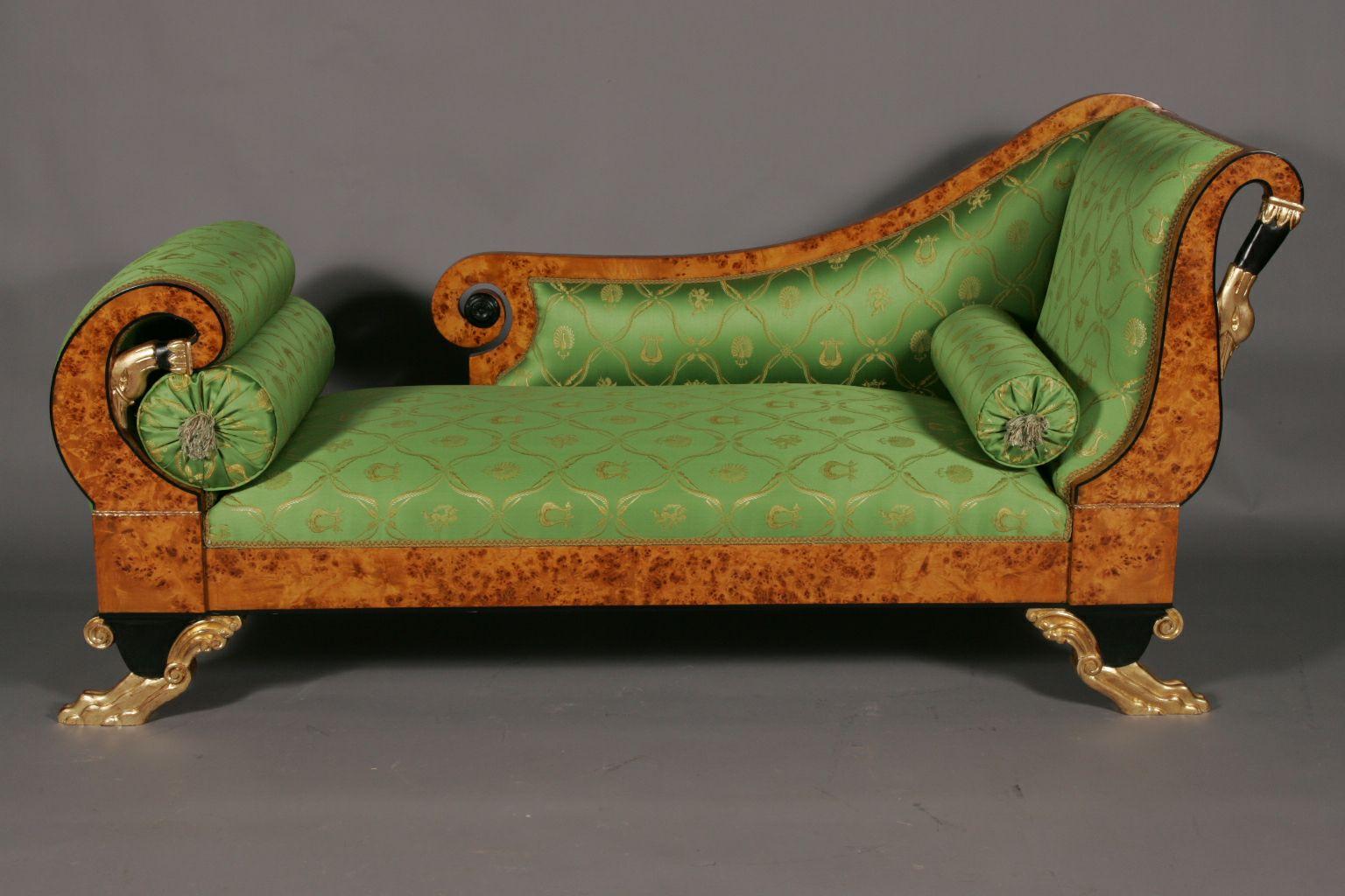 20. Jahrhundert Empire Schwan Chaise Longue/Sofa Lounge im Zustand „Gut“ im Angebot in Berlin, DE