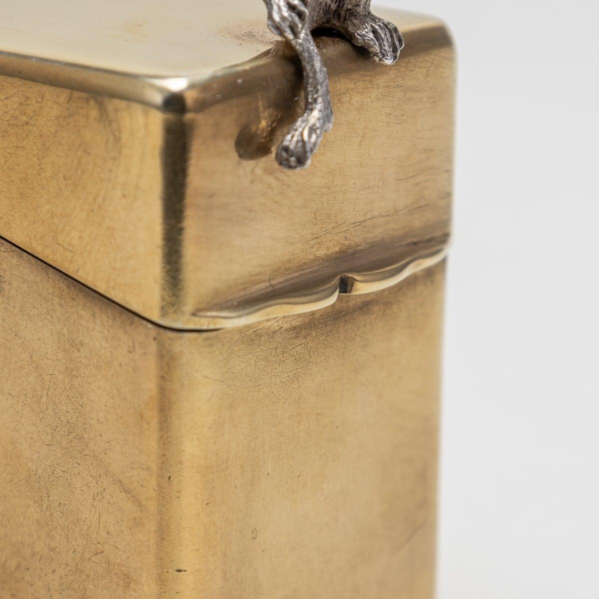 Caja inglesa del siglo XX para frascos de perfume de plata chapada en oro de 22 quilates, William Hornby en venta 5