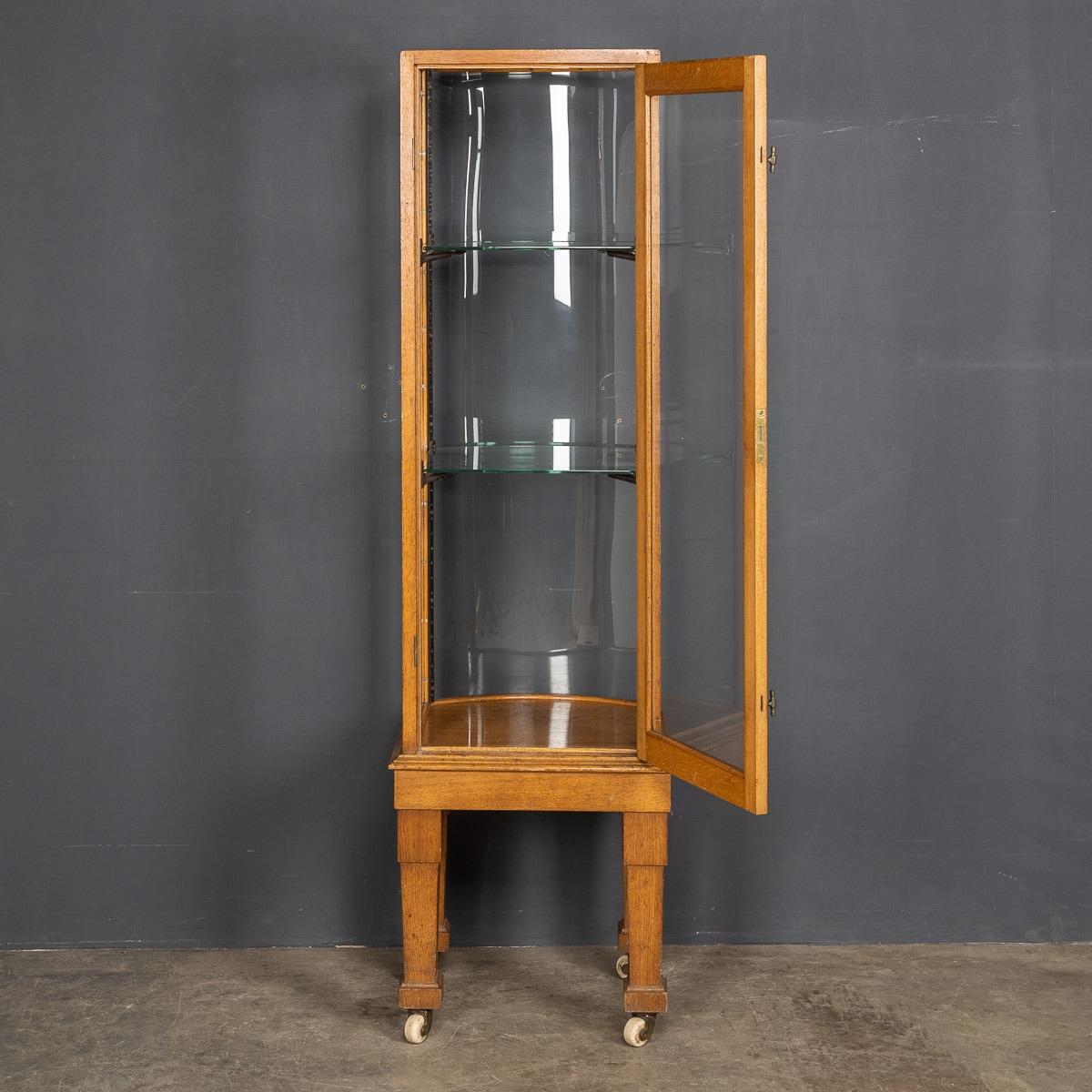 Glass 20th Century English Art Deco Display Cabinet, c.1920 For Sale