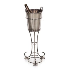 20th Century English Art Deco Ice Bucket On Stand