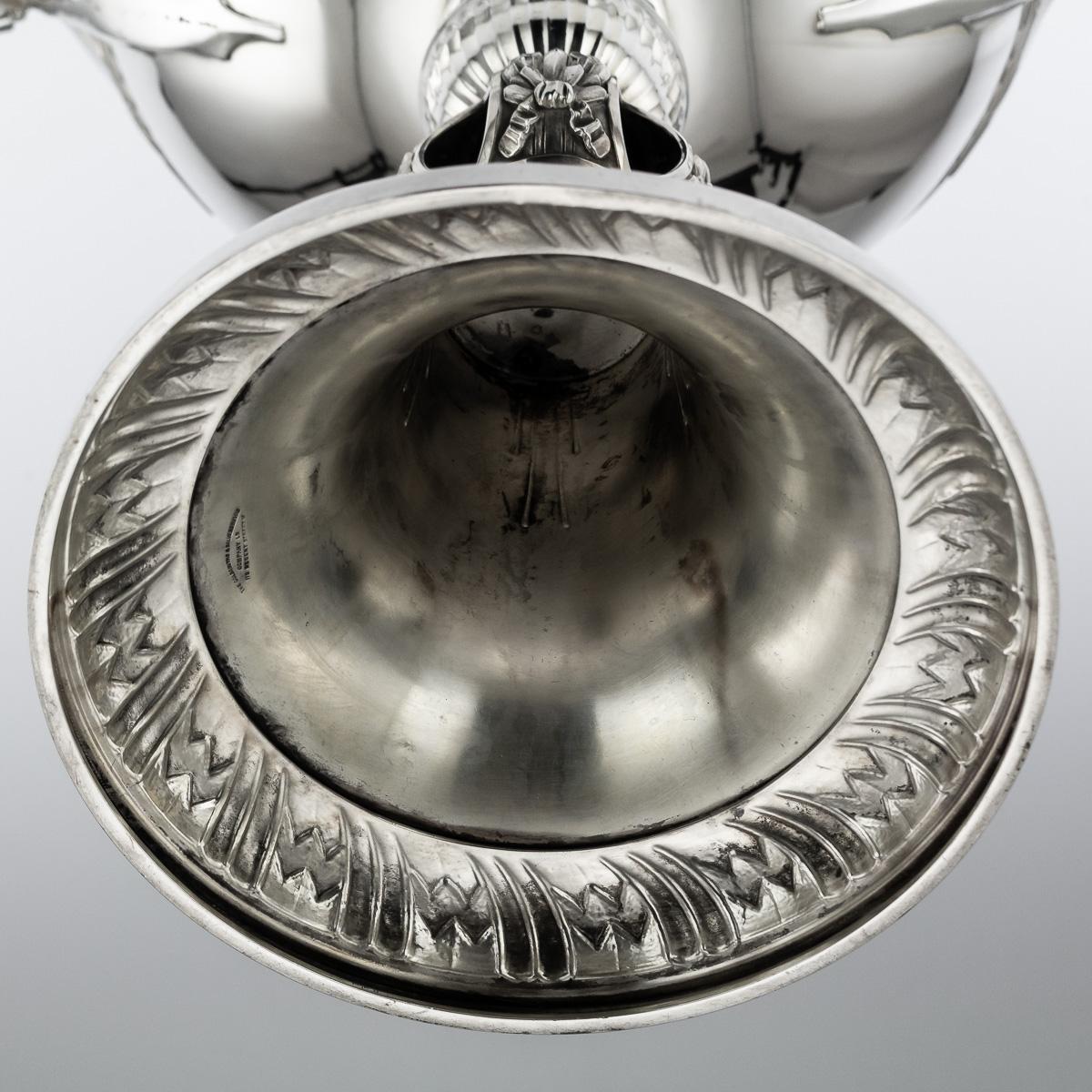 20th Century English Art Deco Large Solid Silver 'H.M The Kings Cup', circa 1932 14