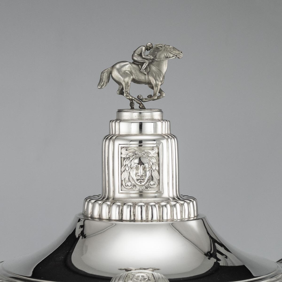 20th Century English Art Deco Large Solid Silver 'H.M The Kings Cup', circa 1932 1