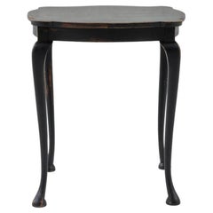 20th Century English Black Patinated Side Table 