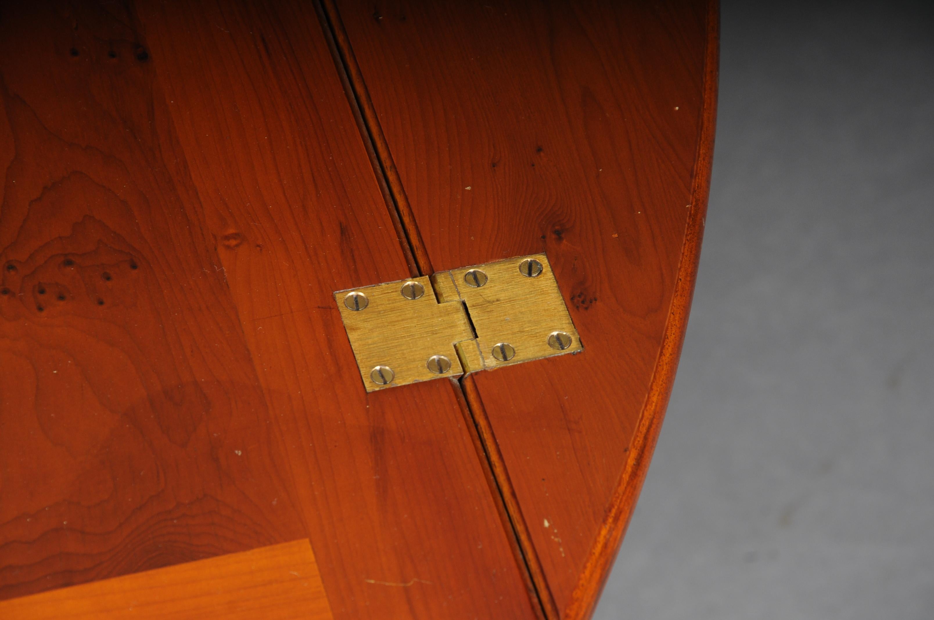 20th Century English Captain's Coffee Table / Table, Yew Tree 4