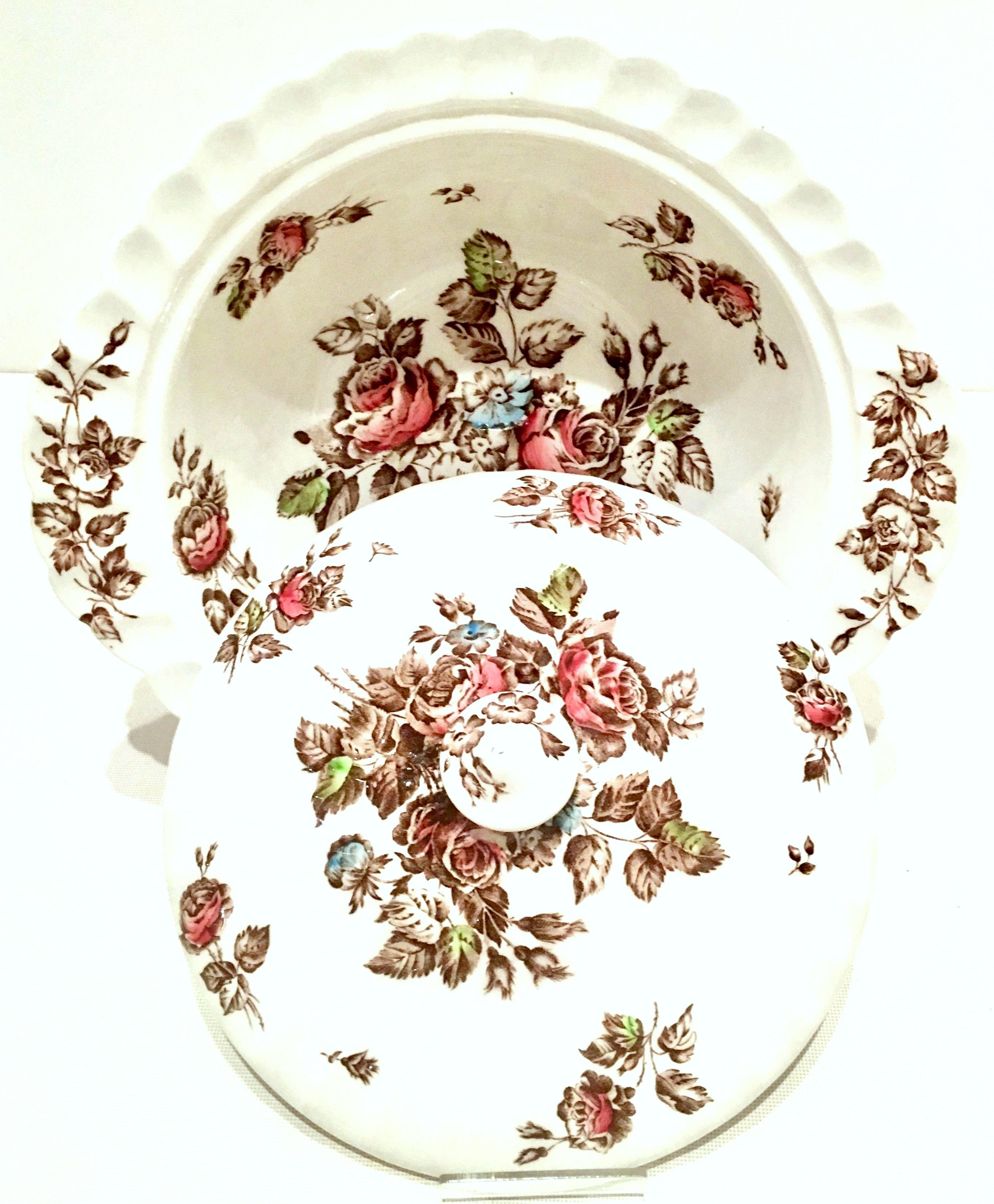 Midcentury English Ironstone dinnerware set of 16 pieces, 