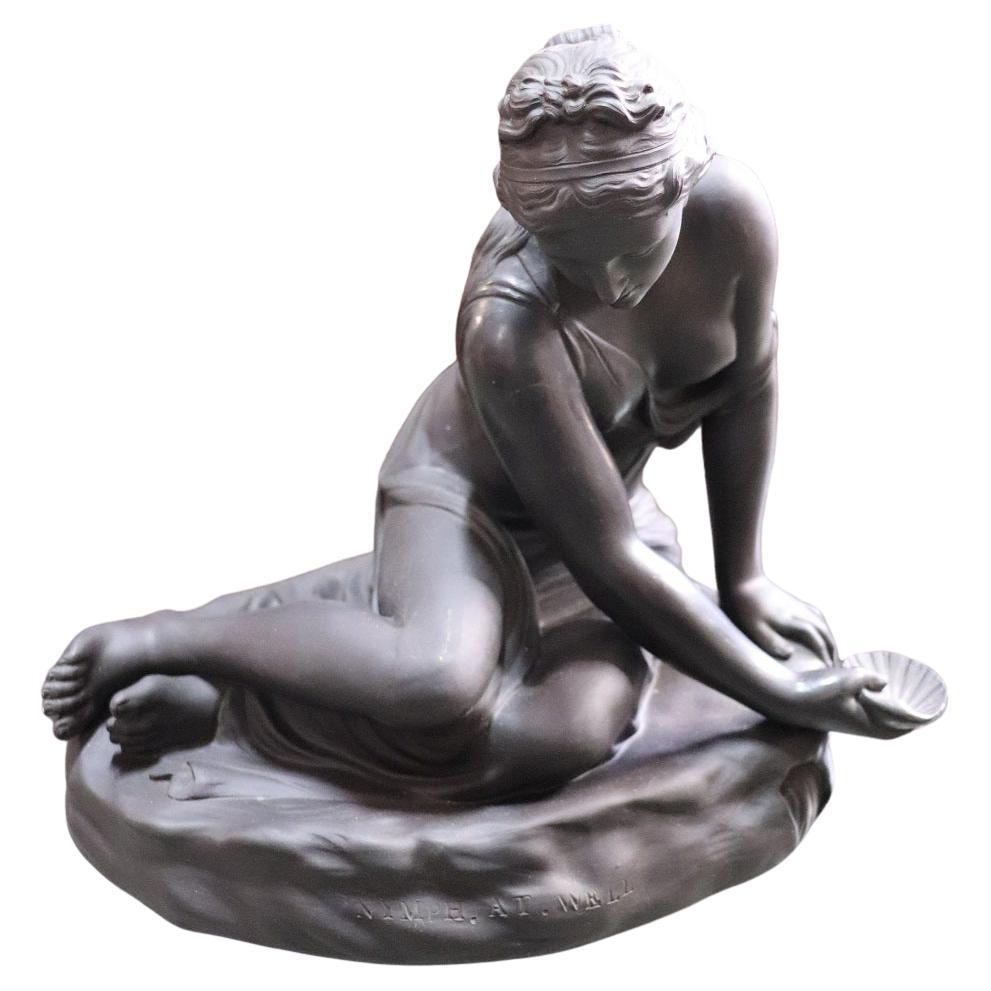 20th Century English Ceramic Sculpture by Wedgwood "nymph at the well"