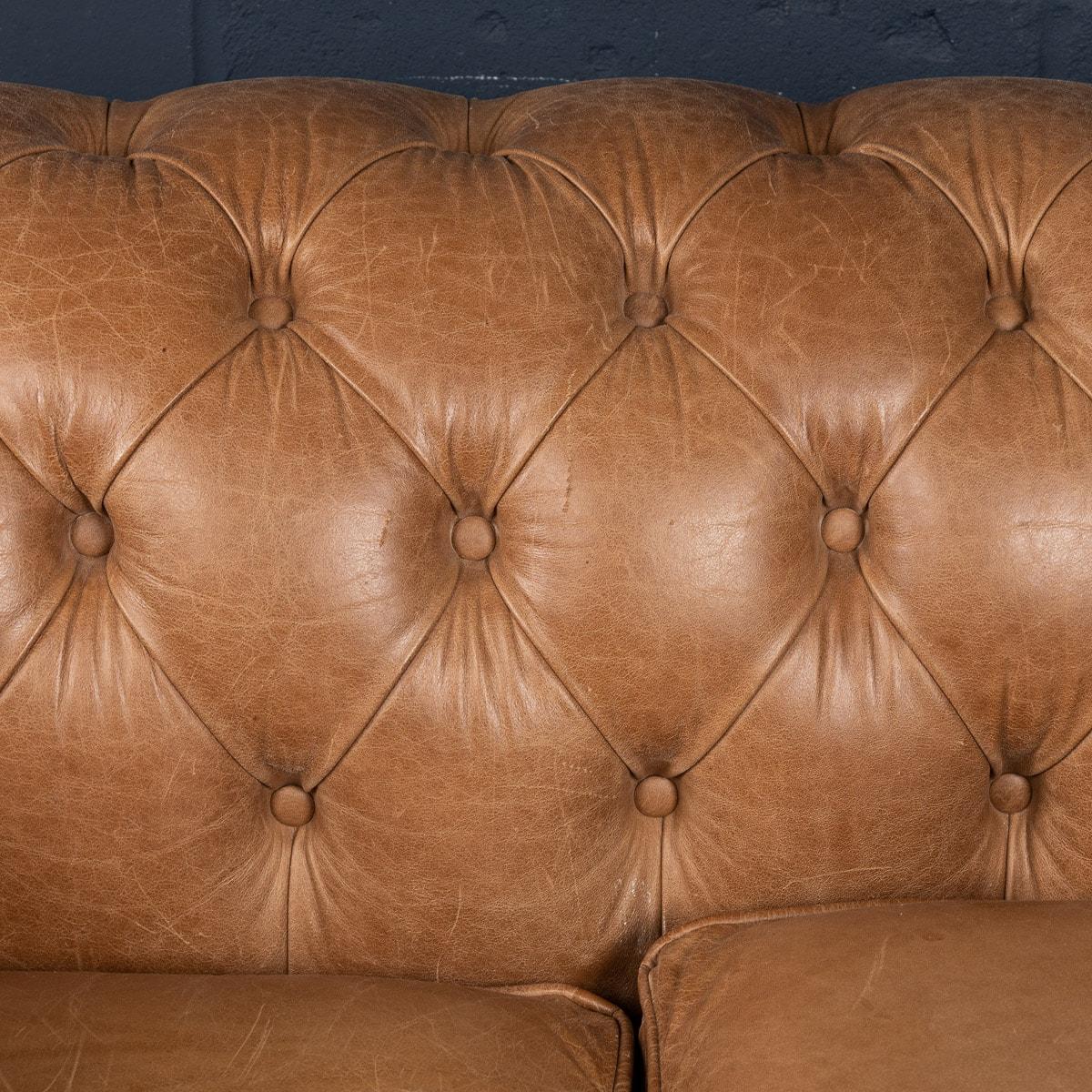 20th Century English Chesterfield Leather Sofa 8