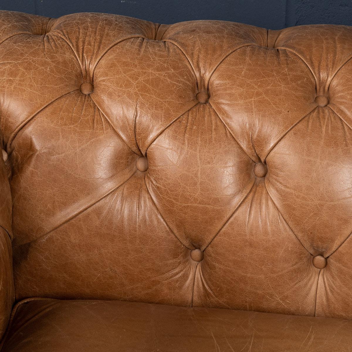 20th Century English Chesterfield Leather Sofa 9