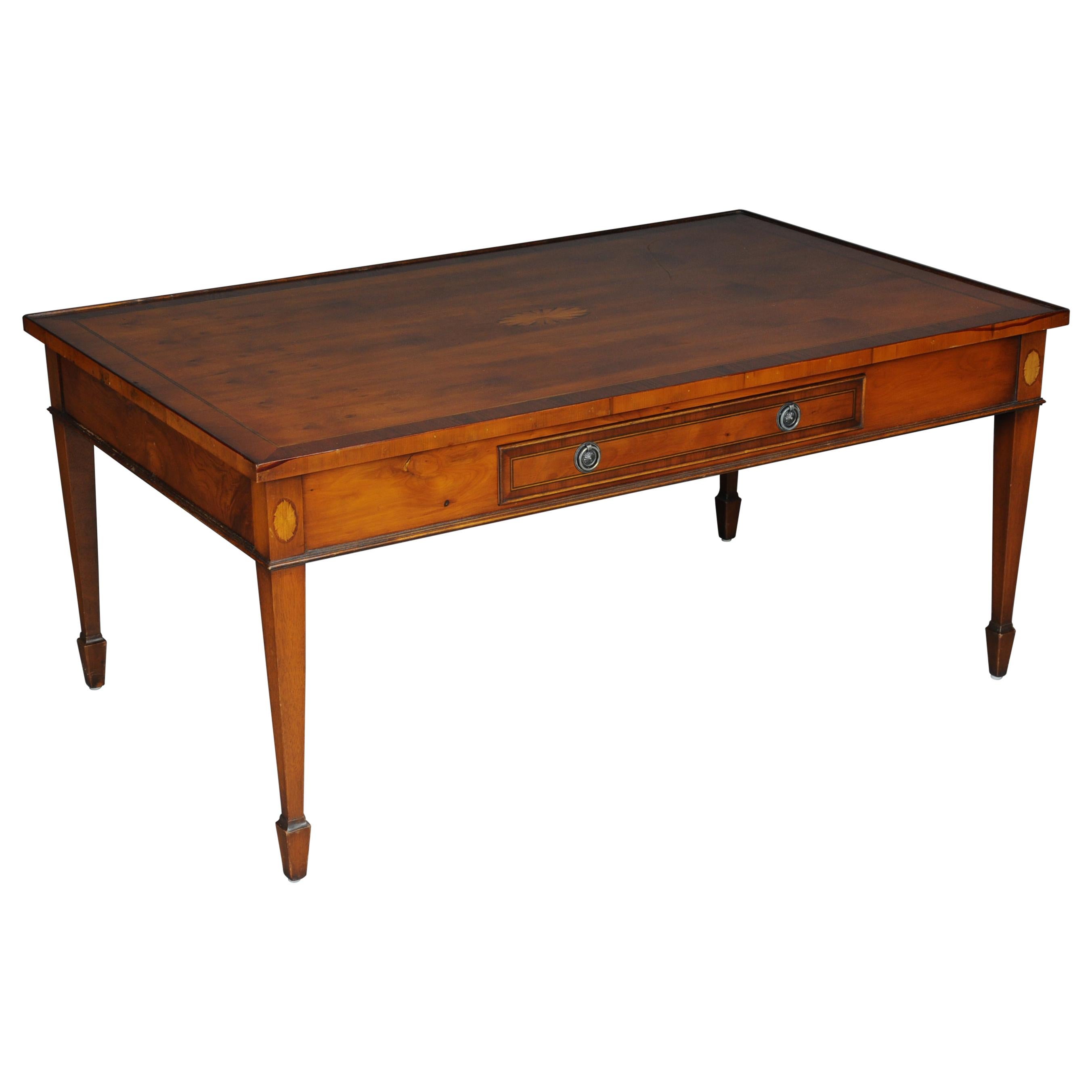 20th Century English Coffee Table / Couch Table, Yew For Sale