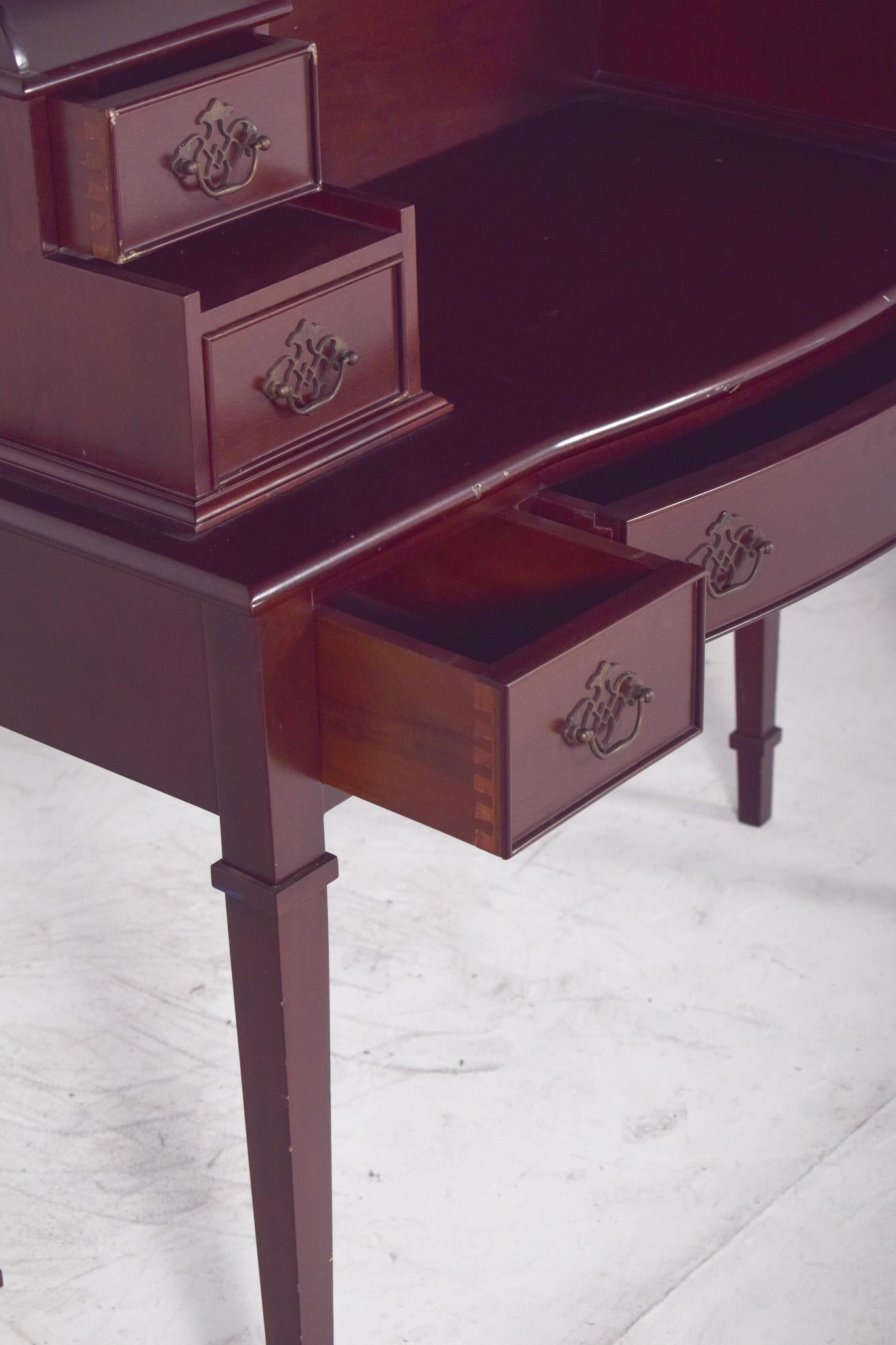 20th Century English Colonial-Style Desk For Sale 8