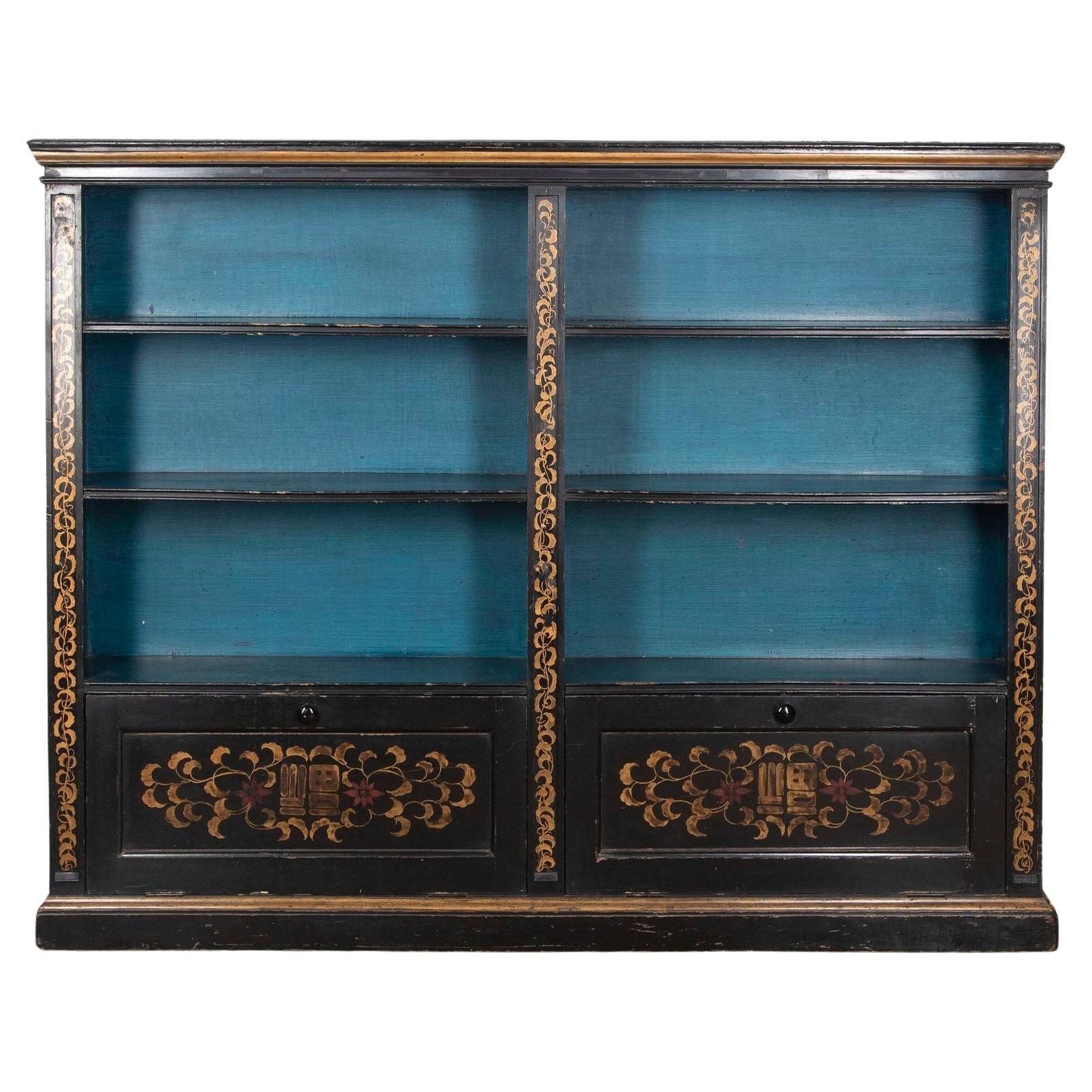 20th Century English Country House Bookcase For Sale