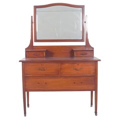 20th Century English Dressing Table with Mirror