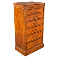 20th Century English Edwardian Satinwood Chest of Drawers