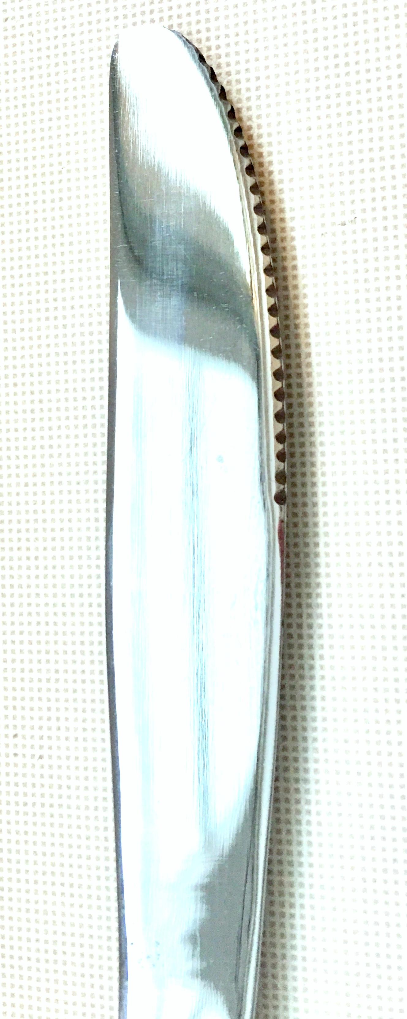 20th Century English Gold Plate Faux Bamboo Flatware by Viners of Sheffield S/94 4