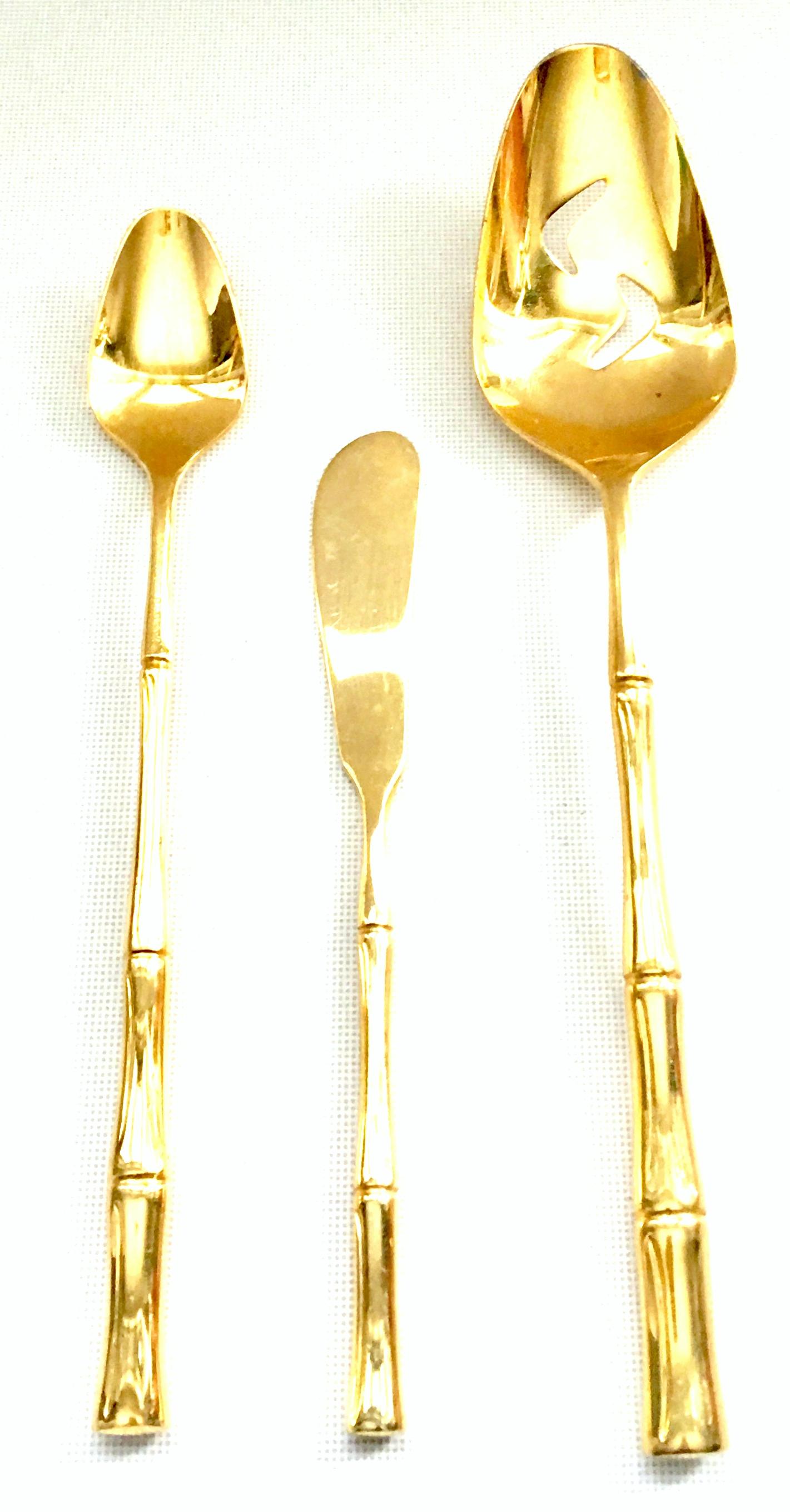 gold bamboo flatware
