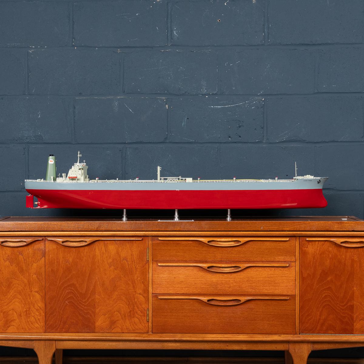 Pine 20th Century English Large Model M.T. Casper Trader Monrovia Oil Tanker, c.1970