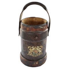 20th Century English Leather Cordite Bucket