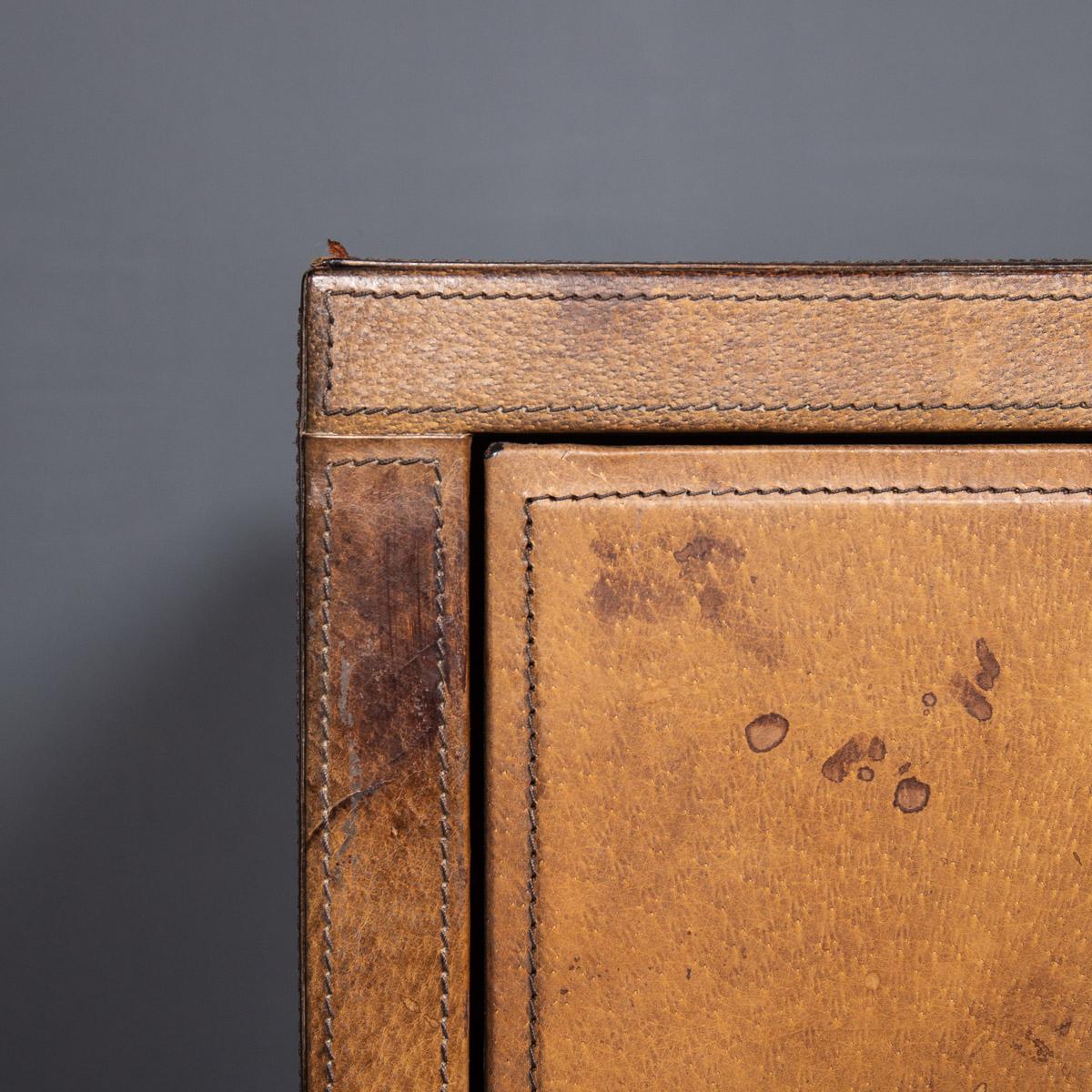20th Century English Leather Covered Chest of Drawers, C.1970 9