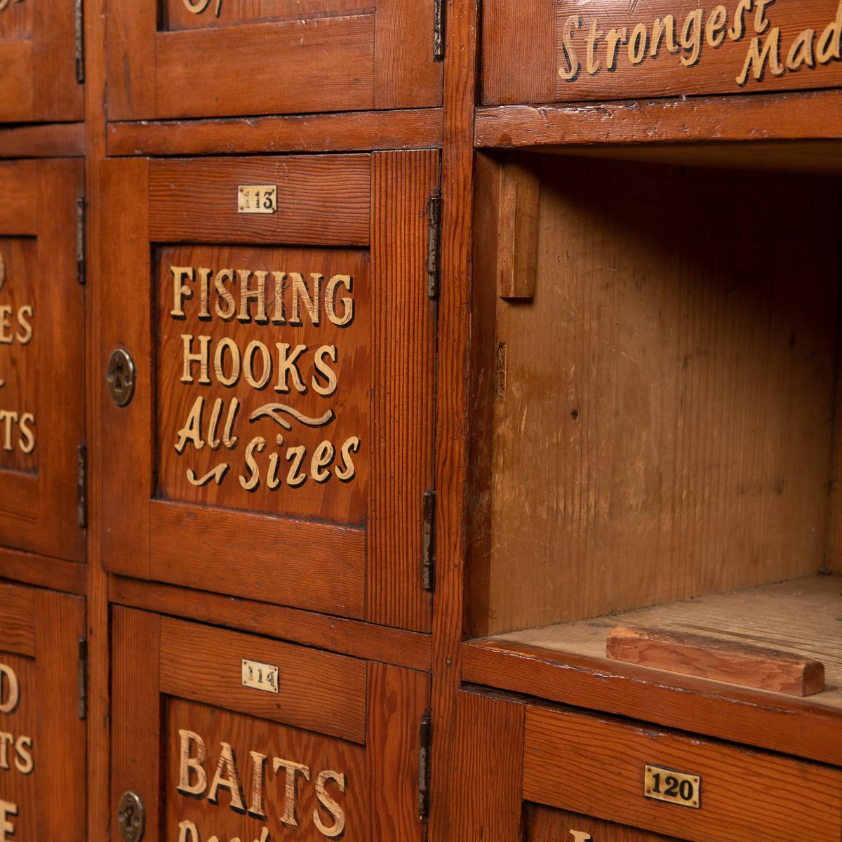 20th Century English Pine Angling Club Lockers, circa 1930 11