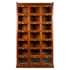 20th Century English Mahogany Twenty One Drawers Haberdashery, c.1930
