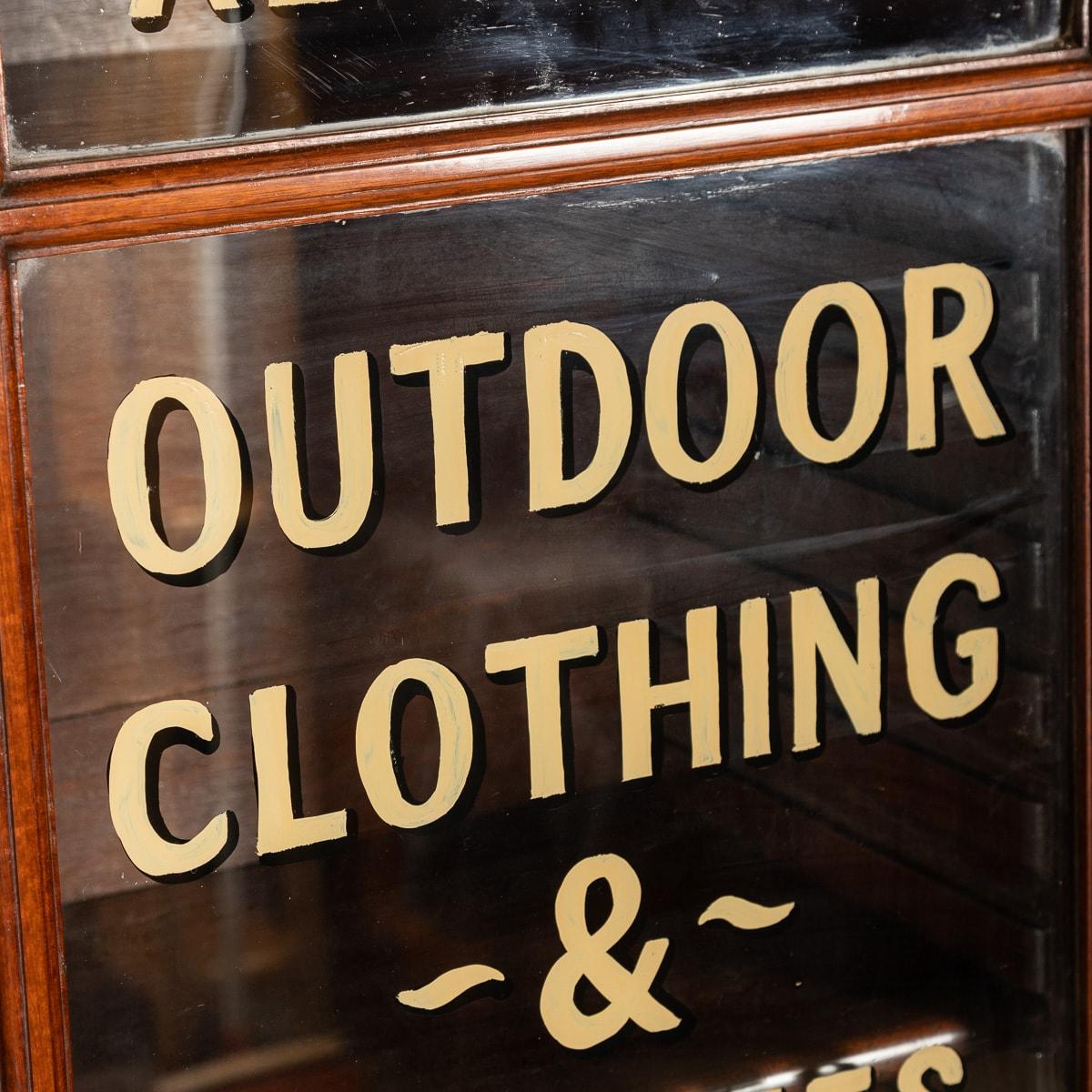 19thC English Walnut Gun Store Advertising Cabinet c.1890 4